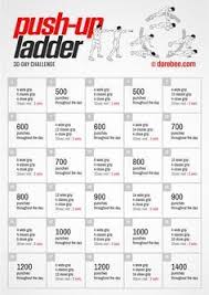 30 day push up ladder challenge by darebee 30 day pushup