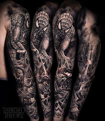 Spiderman Vs Venom By Javier Antunez Spiderman Tattoo Venom Tattoo Sleeve Tattoos