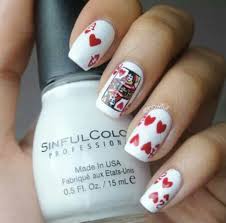 Interesting Card Nail Designs White Card Nails French Manicure Vegas Nails Heart Nails Nail Designs