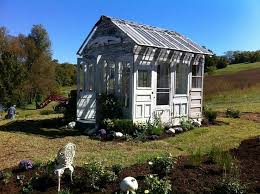 Garden Shed Made From Repurposed Old Doors And Windows Very Cute Shed Landscaping Shed Shed Plans
