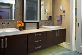 Tantalizing bathroom design with beautiful mirrors and brown floating. 27 Floating Sink Cabinets And Bathroom Vanity Ideas Small Bathroom Vanities Modern Bathroom Vanity Contemporary Bathroom Vanity