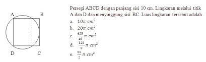 Soal dan pembahasan geometri bidang datar. Soal Dan Pembahasan Geometri Lingkaran Dan Persegi 1 2 Istana Mengajar