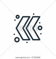 Box drawings heavy double dash horizontal symbol. Double Chevron Vector Vector Photo Free Trial Bigstock