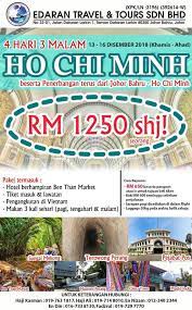 Kesedar hotel travel & tours sdn bhd tesisini paylaşın. Edaran Travel Tours 4 Hari 3 Malam Ho Chi Minh City Tour