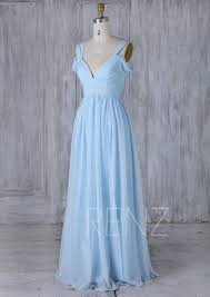 Bridesmaid Dress Light Blue Chiffon Party Dress Wedding Dress Etsy In 2020 Light Blue Bridesmaid Dresses Baby Blue Bridesmaid Dresses Chiffon Party Dress