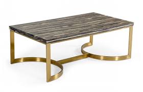 The curved legs and oval top give a smooth look to this metal. Modrest Greely Glam Black And Gold Marble Coffee Table Coffee Tables Living Room