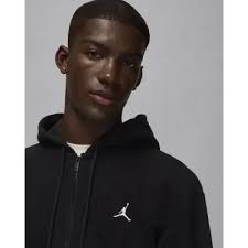 Felpa con cappuccio in pile Jordan Brooklyn Uomo Nero