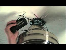 Wiring a ceiling fan with remote control & receiver. How To Install A Ceiling Fan With Remote Control Youtube