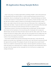 Pin On Ib Application Essay Sample Before