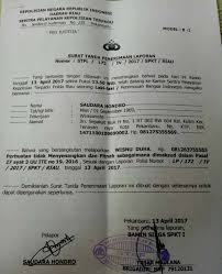 Setelah menerima laporan atau pengaduan, penyelidik atau penyidik harus memberikan surat tanda penerimaan laporan atau pengaduan kepada yang bersangkutan. Https M Hebatriau Com Read 4092 2017 04 13 Dugaan Pencemaran Nama Baik Ketua Dpw Gema Nusantara Anti Narkoba Riau Polisikan Wisnu Duha Html