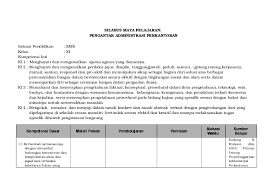 Otomatisasi dan tata kelola perkantoran (c2) download silabus disini. Doc Silabus Mata Pelajaran Pengantar Administrasi Perkantoran Dewi Zeya Academia Edu