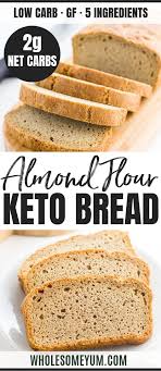 Pour the dry mixture over the wet ingredients in the bread machine pan. Easy Low Carb Bread Recipe Almond Flour Bread Wholesome Yum