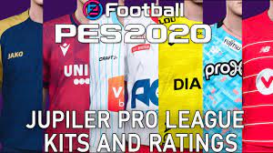 One team is relegated from the jupiler pro league, and one team is promoted from first division b, each season. Pes 2020 Jupiler Pro League Kits And Ratings Youtube