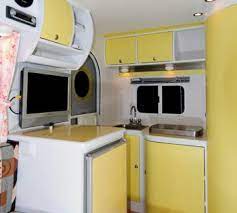 The Disgustingly-cute Interior Of The Icamp Elite I Require This I Also Require More Money Caravan Inside Caravan Interior Makeover Caravan Interior