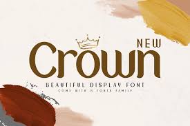 Including free handwriting fonts, calligraphy fonts, modern fonts, script fonts, brush fonts, sans and sans serif fonts. New Crown Font By Omotu Creative Fabrica
