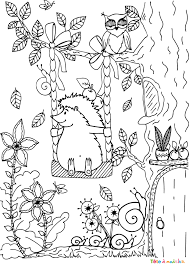 Coloriage Automne 09 Un Dessin A Imprimer Avec Tete A Modeler