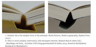 The book on the right side would be paged through (comparing it to a normal latin book) from the back to the front. Bookbinding Otabind Make Your Book Real