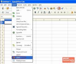 Open Office Spreadsheet Tutorial And Chart