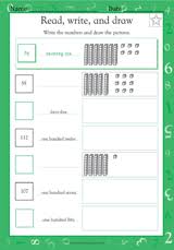 These worksheets are suitable for grade one, two and three students.worksheets types listed below.tens ones blocks, how many tens and ones x 6popsicle stick bundles. Drawing Ones Tens And Hundreds Worksheet Grade 1 Teachervision