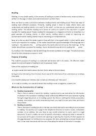 What is the main idea of the passage? Reading Types
