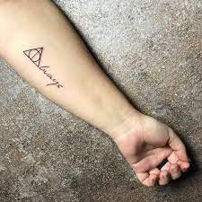 60 Magical Harry Potter Tattoos For True Lovers Harry Potter Tattoos Always Harry Potter Tattoo Harry Potter Quotes Tattoo