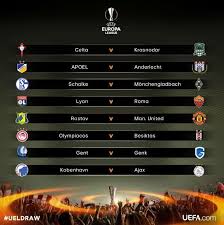 3 аякс рома 22:00 фут. Europa League Fixtures Who Was Drawn In Last 16 And When Will The Games Be Played