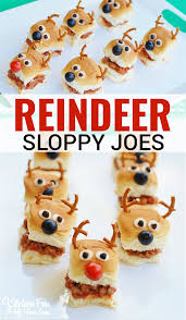 During the holidays, cocktails and wine flow freely. Christmas Party Idea Reindeer Sloppy Joe Sliders With King S Hawaiian Bread Christmas Food Creative Christmas Appetizers Appetizers For Kids