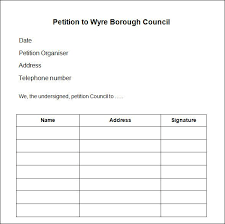 There are five basic types of a petitions for a governor's requisition. Sample Petition Forms To Print Petition Template 23 Download Free Documents In Pdf Word Petition Templates Business Template
