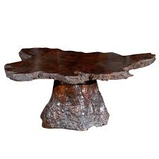 Live edge cypress root stump slab coffee table. American Vintage Cypress Wood Coffee Table Chairish