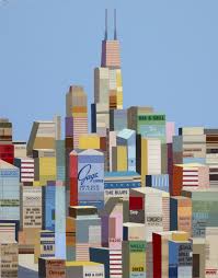 Andy Burgess Art Cityscape Collage Cityscape Art For Art Sake Scottsdale Art