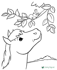 Free printable colouring pages for kids. Horse Coloring Pages