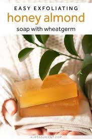 Diy Honey Almond Soap With Wheatgerm Diy Soap Recipe Honey Diy Homemade Soap Recipes