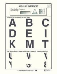 Shows the outside shape or visible lines. Alphabet Lines Of Symmetry Lesson Plans Worksheets