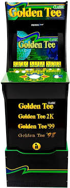 Best Buy Arcade1up Golden Tee Arcade Cabinet With Riser Golden Tee Black 815221026964 Arcade Cool Things To Buy Arcade Cabinet