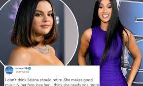 Cardi B Defends Selena Gomez And Doesn T Think She Should Retire I Think She Needs One More Era Daily Mail Online
