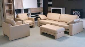 Machalke leder sofa beige dreisitzer couch #14786. Sitzgruppe Ego Von Rolf Benz Leder Beige Sofa Sessel Hocker