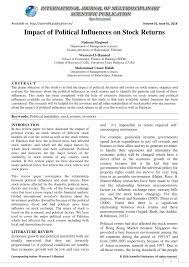 How will this change business activity? Pdf Impact Of Political Influences On Stock Returns