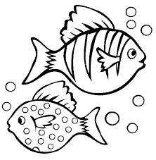 Top 100 fish coloring pages: Black And White Fish Coloring Pages Fish Art Personalized Koozies Fish Printable Coloring4free Coloring4free Com