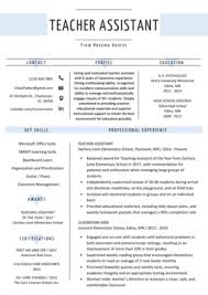 For a teaching/education role (ms word). Teacher Resume Samples Writing Guide Resume Genius