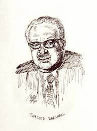 Thurgood Marshall Drawing By Art By - Ti Tolpo Bader | Fine Art America