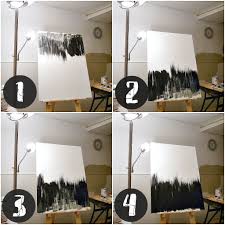 Black And White Canvas Painting Easy Simple But Striking Black White Diy Abstract Painting Abstract Art Diy Abstract Painting Diy Diy Canvas Art