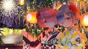 re zero おしゃれまとめの人気アイデア pinterest cangye アニメの女の子 着物 壁紙の背景 アニメ着物