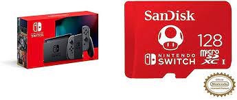 Sandisk nintendo switch 64gb 128gb 256gb micro sdxc card. Amazon Com Nintendo Switch With Gray Joy Con Hac 001 01 Sandisk 128gb Microsdxc Uhs I Card Electronics