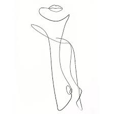 A curve line is drawn in the bottom of the torso to separate the space between the abdomen and the ribcage. Naked Woman Sketch Nude Female Print Abstract Lines Art Line Drawing Woman Body Abstract Woman Erotic Line Art Breasts