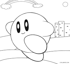 To print the coloring page: Printable Kirby Coloring Pages For Kids