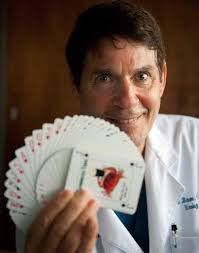 Like magic, doctor puts patients at ease