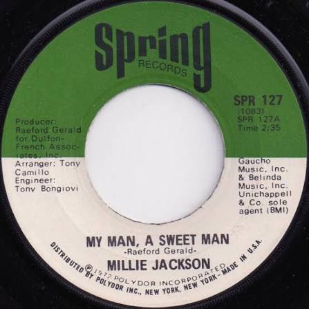 Millie Jackson – My Man, A Sweet Man – Vinyl (7", Single, 45 RPM), 1972 [r6007368] | Discogs
