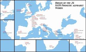 Cutler in the bluejacket's manual. Simon Kuestenmacher On Twitter Very Cute Idea This Map Shows The Origin Of The Words In The Nato Phonetic Alphabet Also Make Sure You Study The Nato Alphabet If You Do Crossword