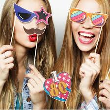 Weinsamkeit 21 Pcs 80s Party Photo Booth Props 1980s Theme Birthday Party  Decoration Birthday Photo Booth Props