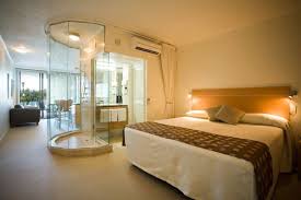 Still, with creative use of glass walls and doors, as well as blinds or even electric frosted glass, it is possible to still create a sense of privacy. 25 Sensuous Open Bathroom Concept For Master Bedrooms Master Bedroom Layout Unique Master Bedroom Bedroom Layouts